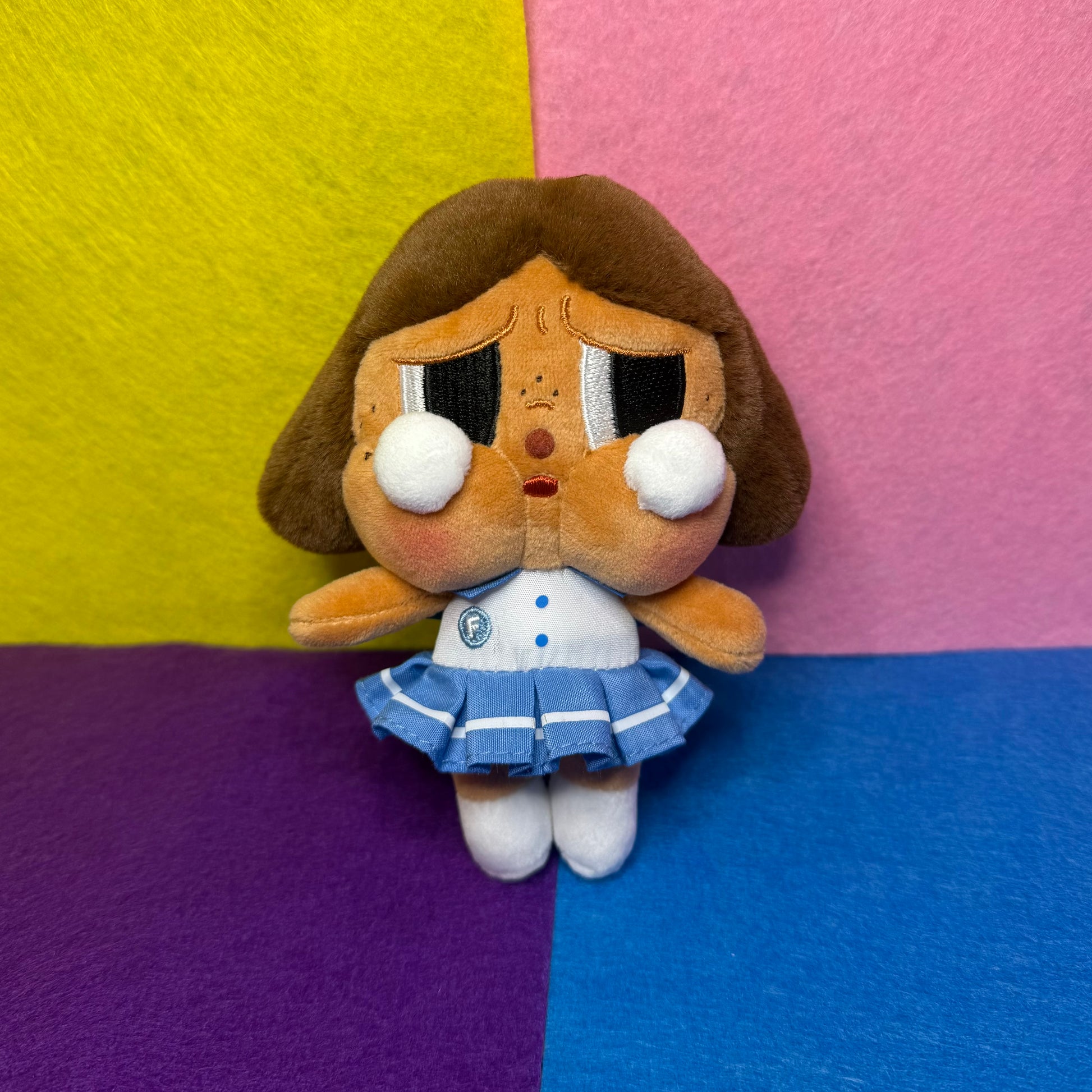 POP MART Crybaby Plush Pendant Purplish Blue