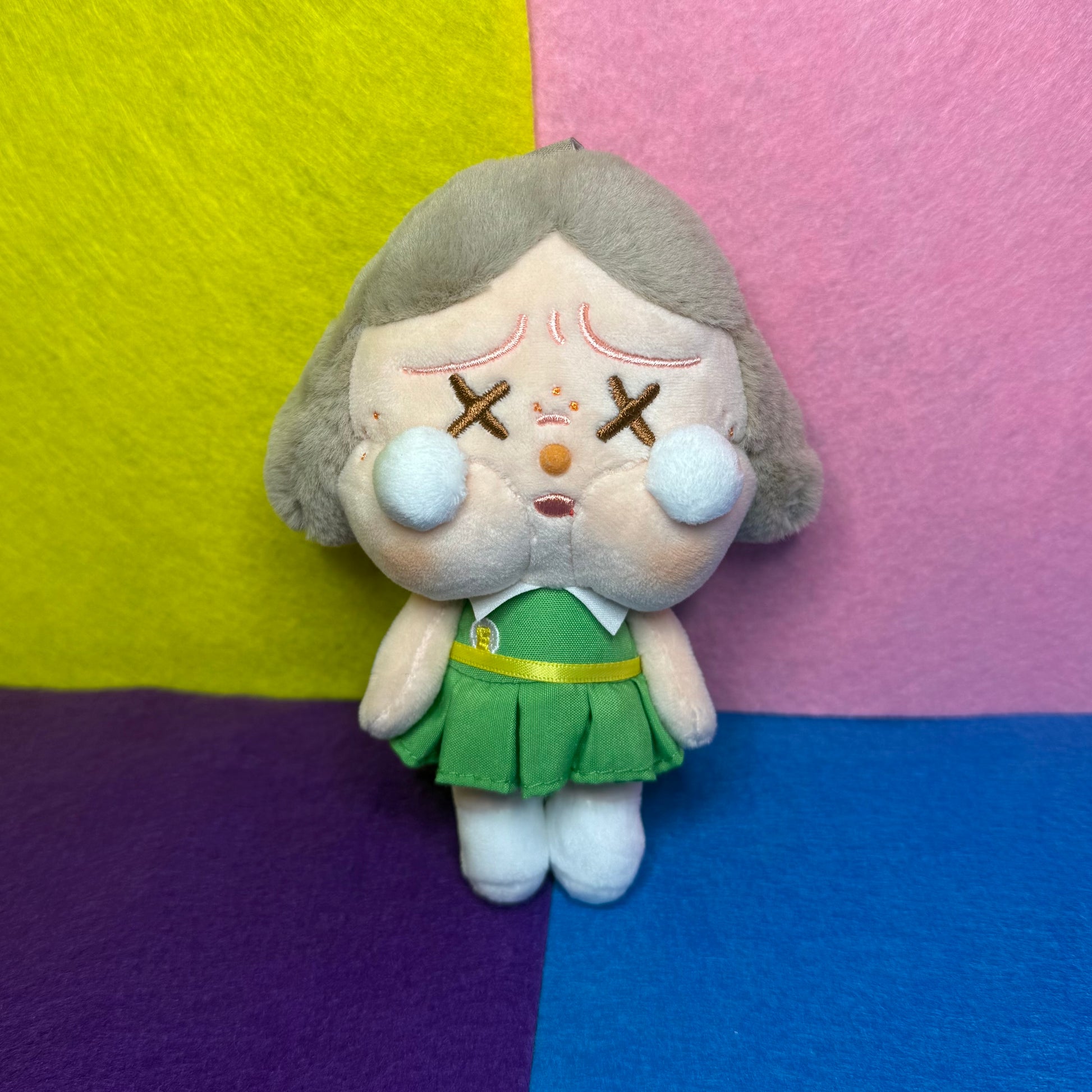 POP MART Crybaby Plush Pendant Dim Green
