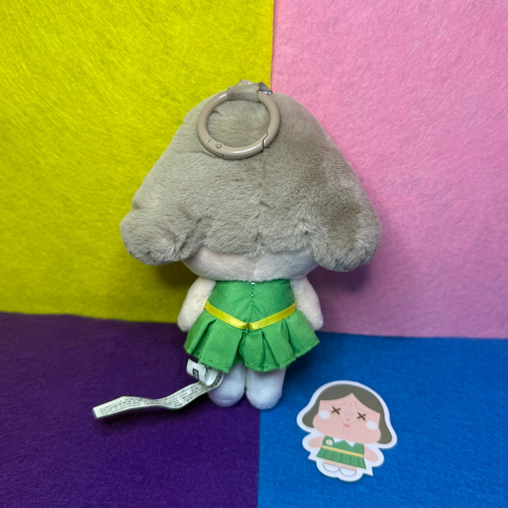 POP MART Crybaby Plush Pendant Dim Green