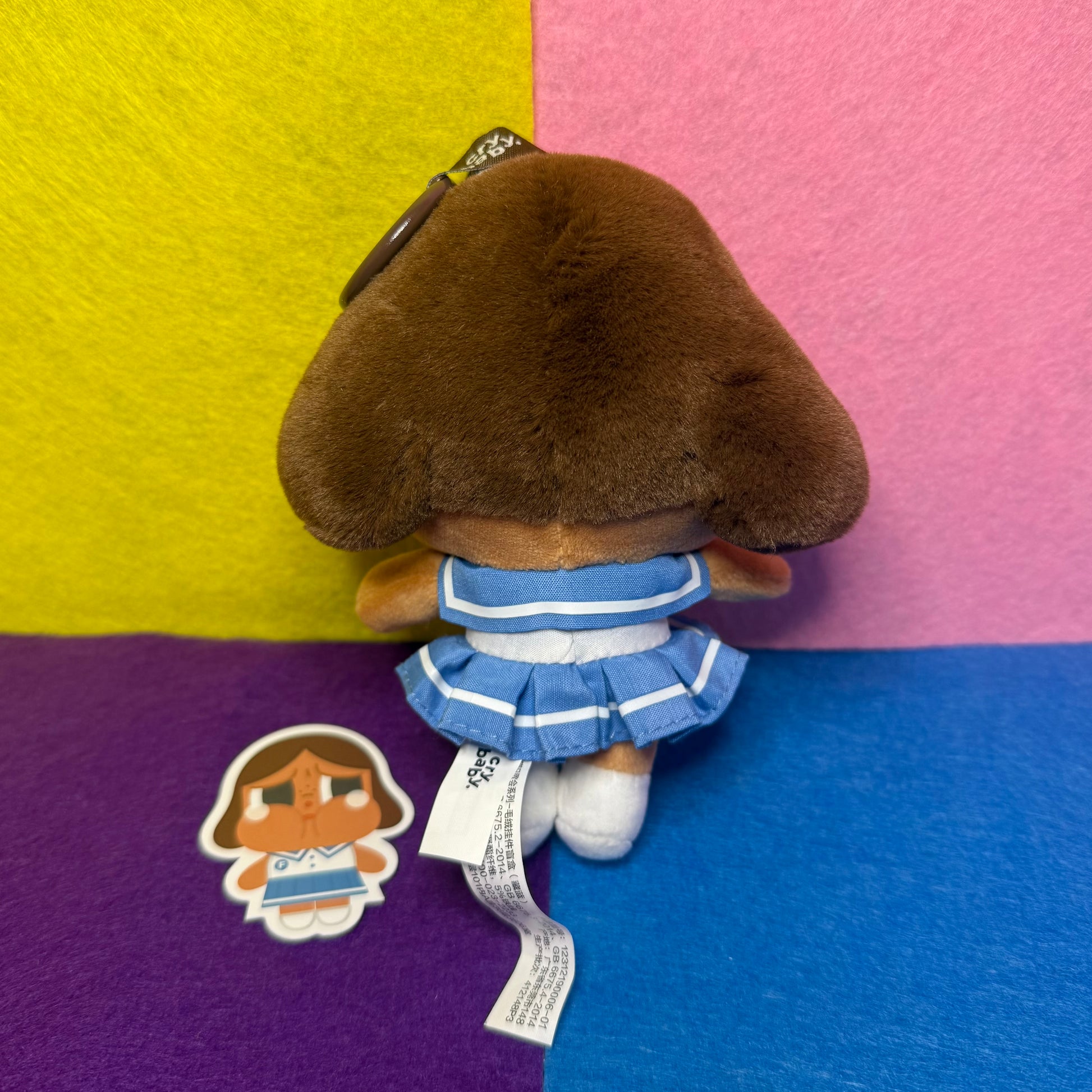POP MART Crybaby Plush Pendant Purplish Blue