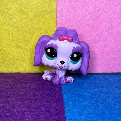 Littlest Pet Shop #144 Purple Puppy